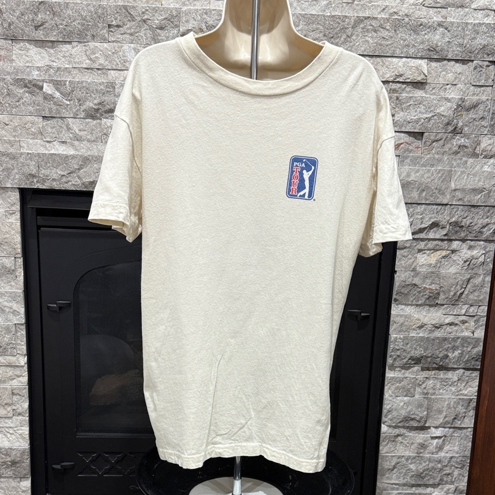Abercrombie & Fitch Cream Short Sleeve Tee PGA Tour